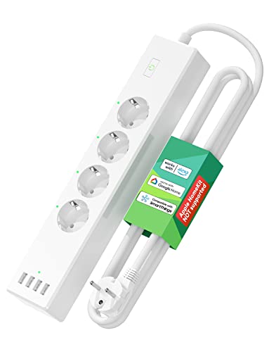 WiFi Regleta Inteligente 4 Tomas y 4 USB