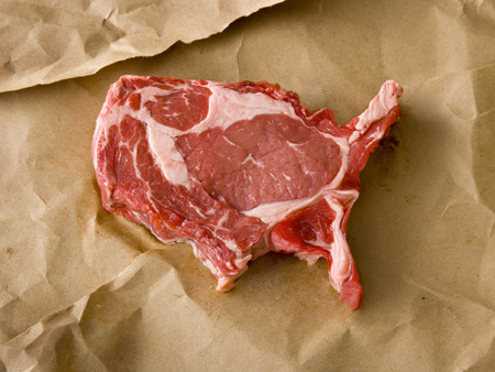 Meat America, un proyecto fotográfico hecho de carne