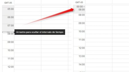 Oculta en Google Calendar las horas en las que no programarás ninguna actividad