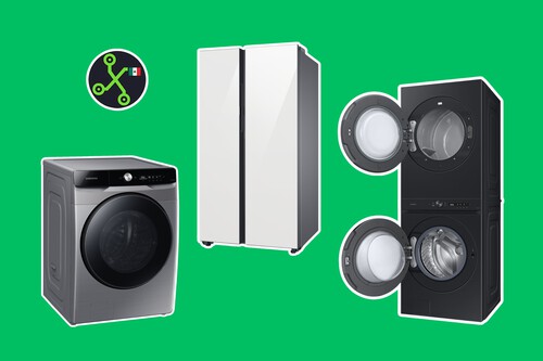 Línea blanca de oferta con Samsung: cupón de descuento para estrenar refrigerador, lavadora y secadora