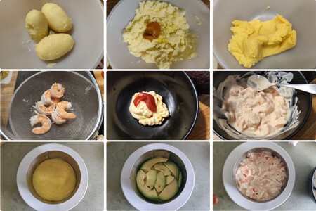 Causa Langostinos Pasos