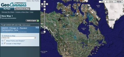 Geo Commons, creación de mapas personalizados