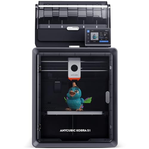 ANYCUBIC Kobra S1 Combo Impresora 3D, Impresionante Impresión de 4 u 8 Colores, Secado e Impresión al Mismo Tiempo, Construcción CoreXY, Monitoreo AI, Compatible con Filamento PLA/PLA+/PETG/ASA/ABS