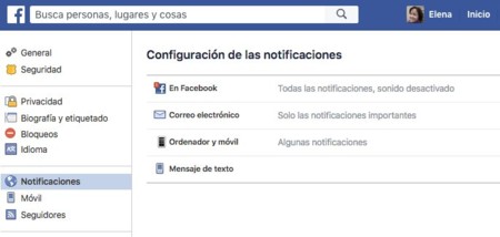 Desactivar notificaciones de vídeo en directo en Facebook