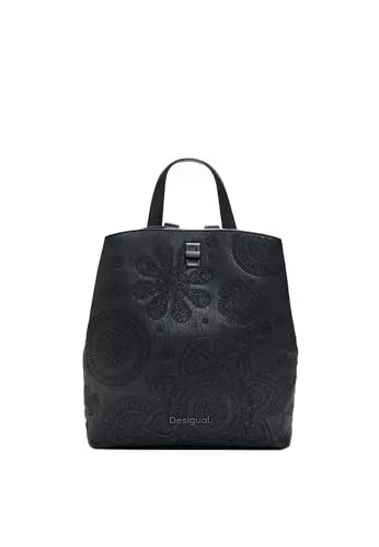 Desigual Accessories, Accesorios de PU Backpack Mini Mujeres, Negro, Einheitsgröße