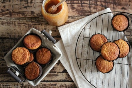 Magdalenas de miel. Receta