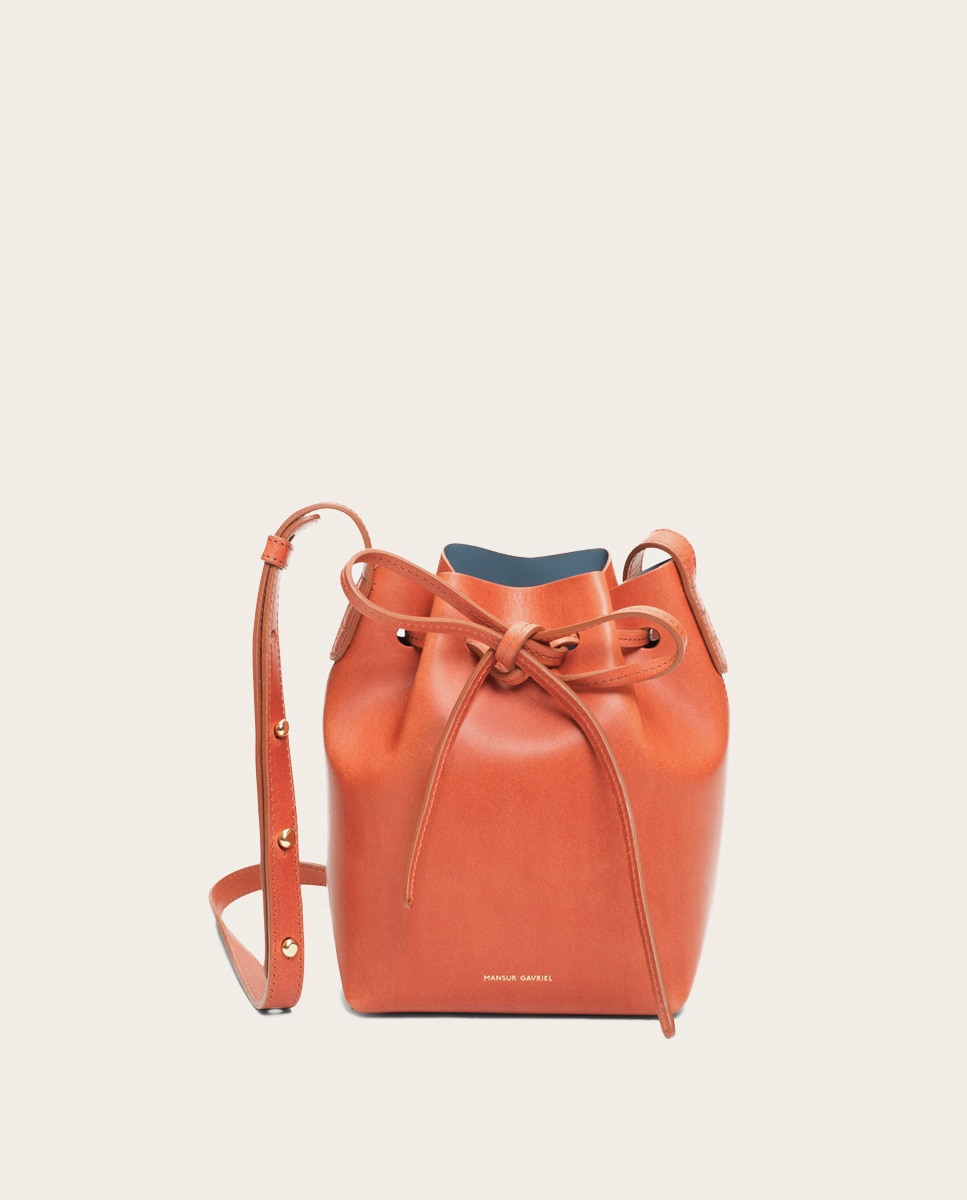 Bolso de hombro Mini Bucket de piel Mansur Gavriel