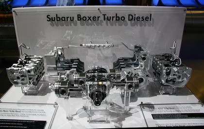 El motor bóxer turbodiesel de Subaru, al desnudo