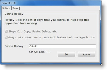 Evita que se ejecuten tareas básicas en Windows con Prevent
