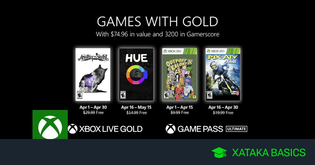 Juegos de Xbox Gold gratis para Xbox Series X, S y Xbox One de abril 2022