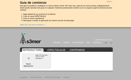 s3mer, creando online presentaciones para reproducir vía streaming