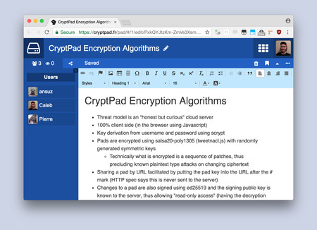 CryptPad: una alternativa a Google Docs open source y cifrada
