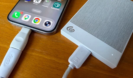 El disco duro funciona al vuelto también en el iPhone