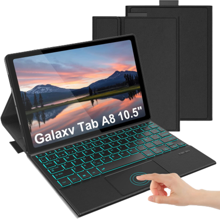 Funda Teclado con touchpad para Samsung Galaxy Tab A8