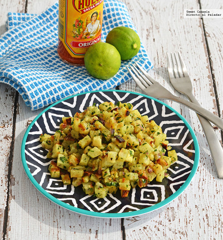 Ensalada de jícama rostizada. Receta