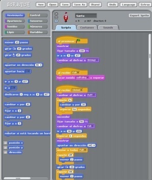 Scratch, programación mediante bloques