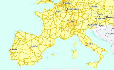 España en la Red Transeuropea de Carreteras