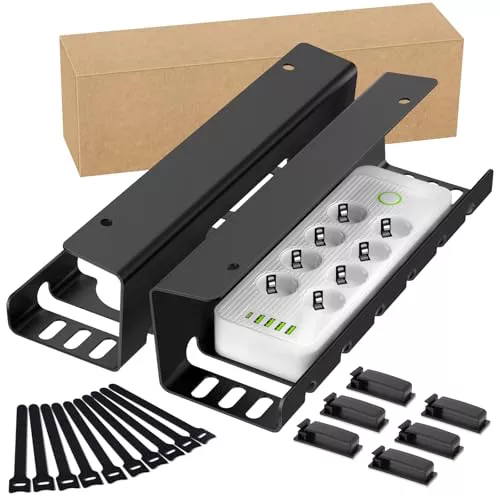 GLOSKIN Organizador Cables Escritorio de 2 Piezas