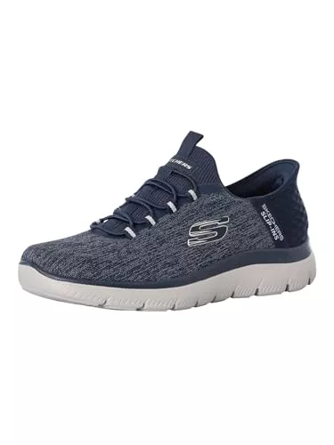 Skechers Summits Key Pace, Zapatillas Hombre, Navy Mesh, 42 EU