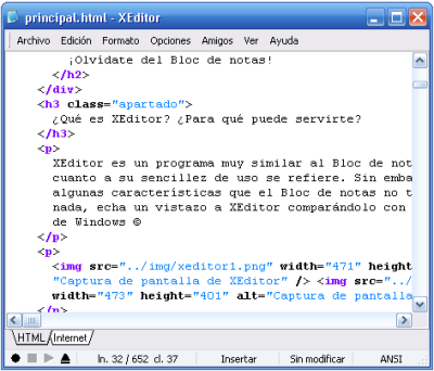 XEditor, un sustituo interesante del Notepad
