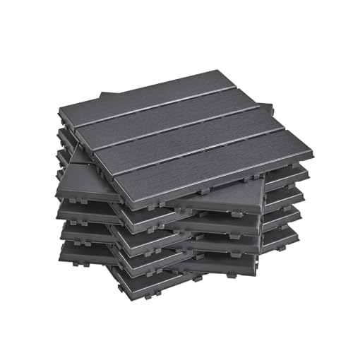 Sobuy Set de 35 Piezas Suelo para Terraza Exterior