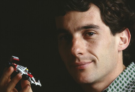 Ayrton Senna With Toy Car Cropped No Wm