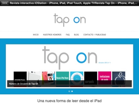 Tap On, llega otra revista interactiva a iOS