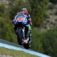 Maverick Viñales, sexto: "Me he caído pero estoy bien, mañana debemos seguir mejorando"