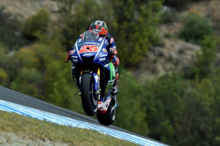 Maverick Viñales, sexto: "Me he caído pero estoy bien, mañana debemos seguir mejorando"