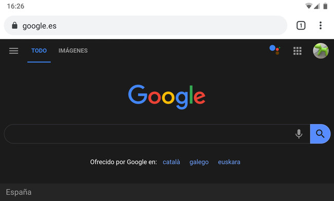 Oscuro Chrome Google