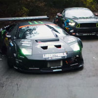 Mustang vs Murciélago: épica batalla de drift (vídeo)