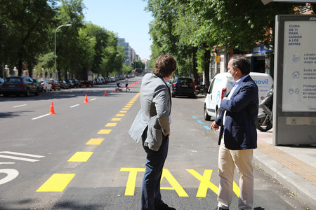 Carriles bus ddicionales desescalada Madrid