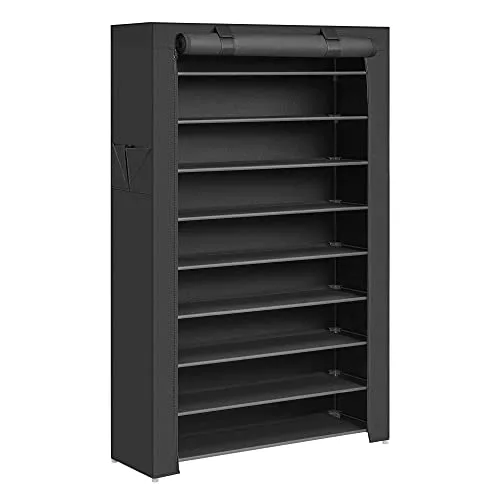 SONGMICS Zapatero, 10 Niveles, Zapatero con Cubierta de Tela