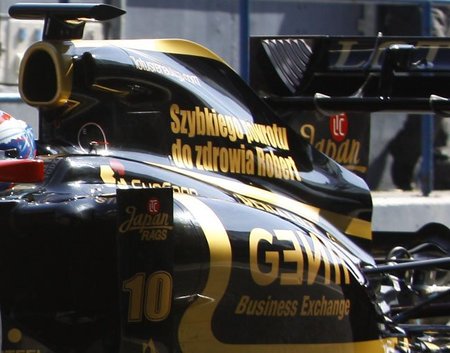 Las escuderías muestran su apoyo a Robert Kubica