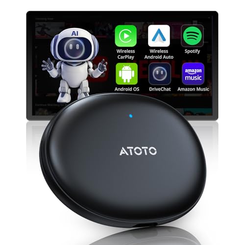 ATOTOZONE AD5 Adaptador inalámbrico CarPlay & Android Auto
