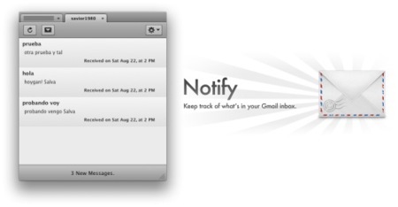 Notify, otra aplicación de notificación para vuestras cuentas en Gmail