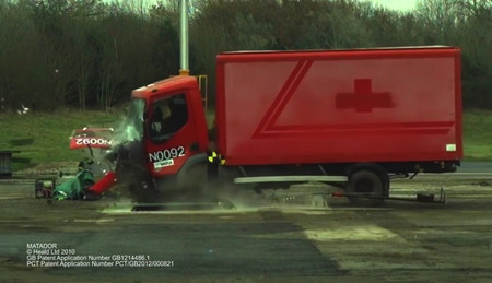 HT2-Matador es el bolardo per-fec-to para destrozar camiones de 7.200 kilos, y este vídeo lo demuestra