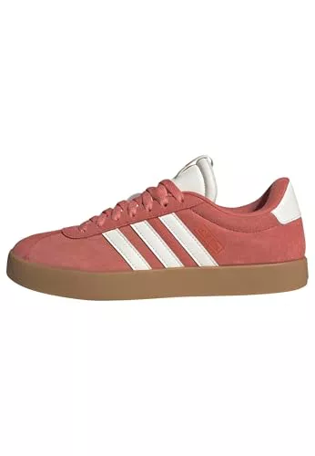 adidas Mujer VL Court 3.0 Shoes, preloved Scarlet/Core White/Bright Red, 39 1/3 EU