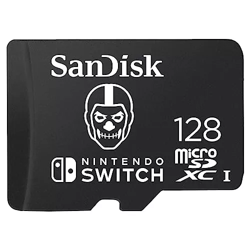 SanDisk 128GB Fortnite microSDXC Tarjeta para Nintendo Switch, Tarjeta de memoria con licencia de Nintendo