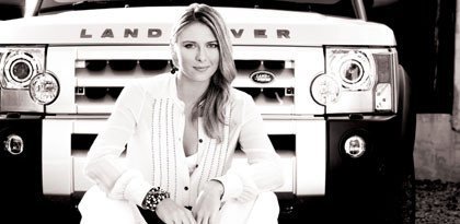 Maria Sharapova y Land Rover