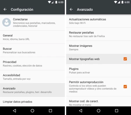 Firefox Web フォント