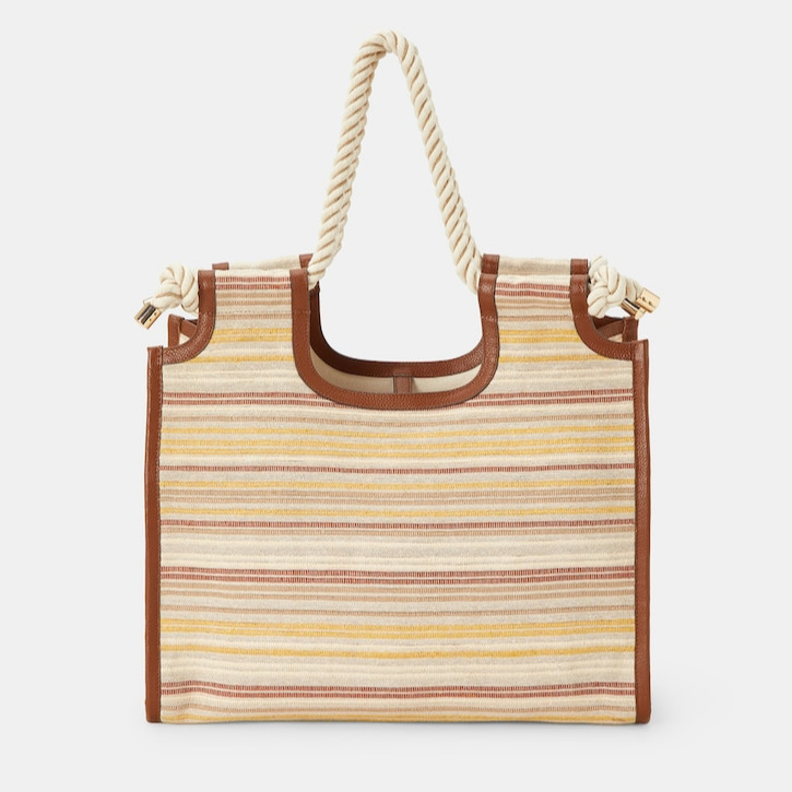 Latouche
Shopper rayas con asa de cordón
