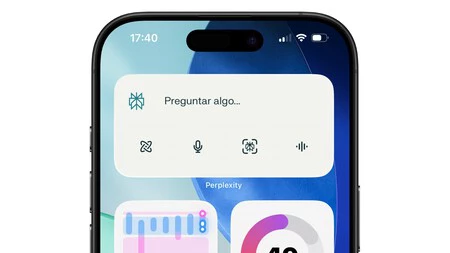 Perplexity también tiene widget para la pantalla de inicio