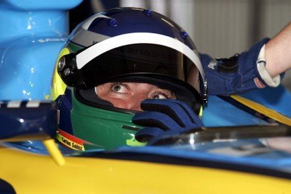 Carlos Sainz con un F1 en Montmelo