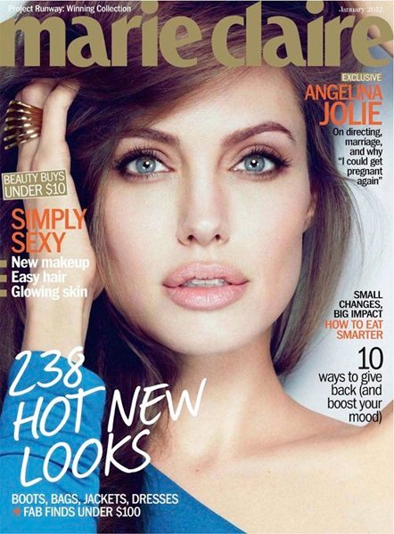 ¿Angelina guapérrima en Marie Claire? No, lo siguiente