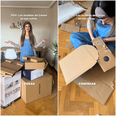 Con cajas de cartón reutilizadas, puedes hacer tú mismo una preciosa mesa de centro para el salón: "queda súper mona"