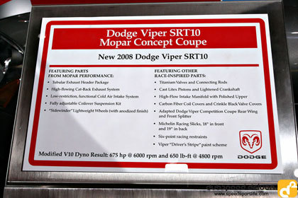 Dodge Viper SRT10 Mopar Concept Coupe