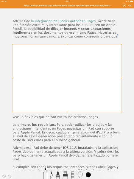 Ipad Pages Iwork Dibujos Recuadro