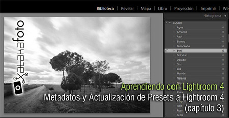 Aprendiendo con Lightroom 4: Metadatos y Actualización de Presets a Lightroom 4, lo que hay que saber (capítulo 3)