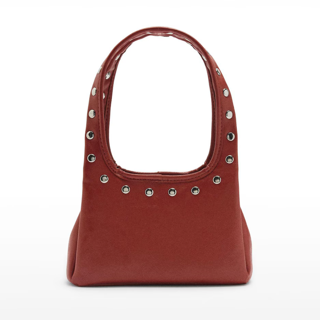 Bolso bandolera con tachuelas Parfois